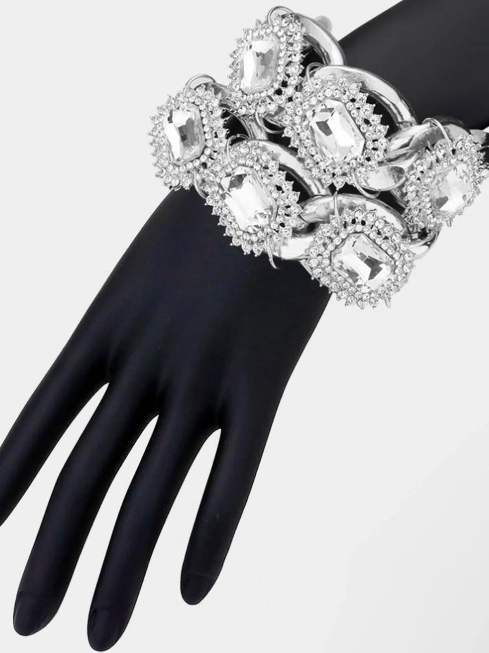 Gold Crystal Statement Bracelet